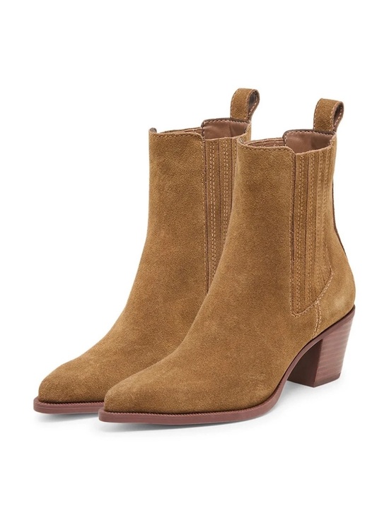 Dolce Vita Shoes - NEW Dolce Vita Steffi Suede Chelsea Ankle Boots w/ Heel - Chestnut Suede size 9